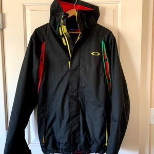 Oakley Insulated Black/Red/Yellow ski jacket, M